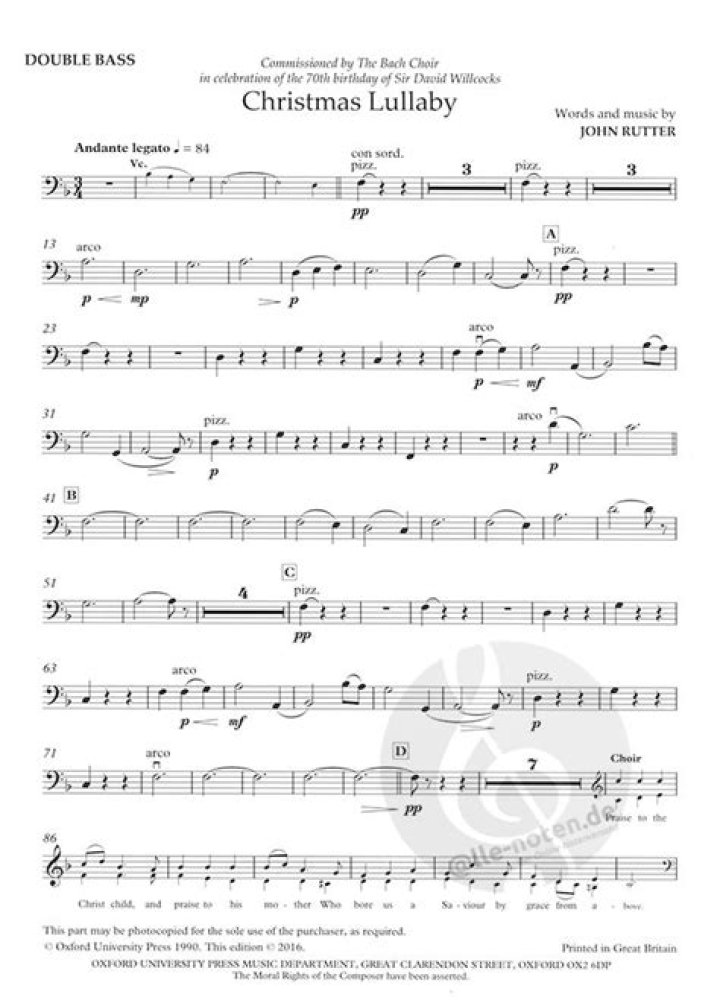 Download Christmas Lullaby Sheet Music PDF for Free