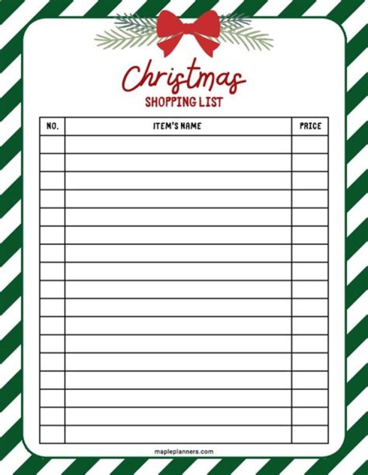 Christmas Shopping List PDF: Complete Checklist for Stress-Free Holidays