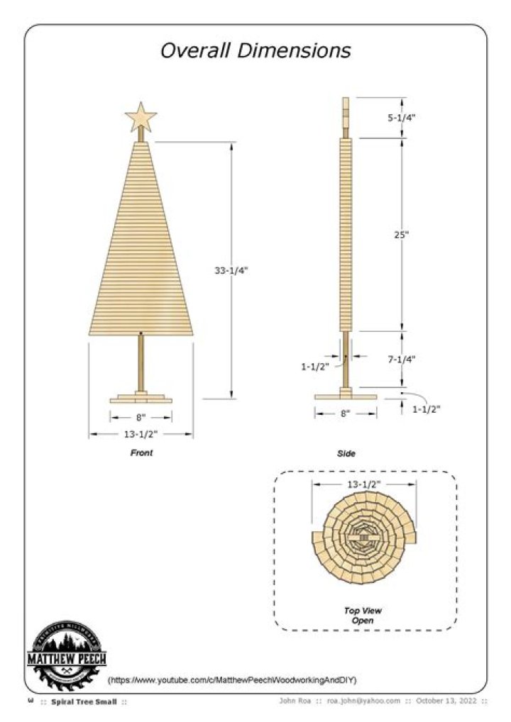 Free Christmas Tree Plans PDF for Easy DIY
