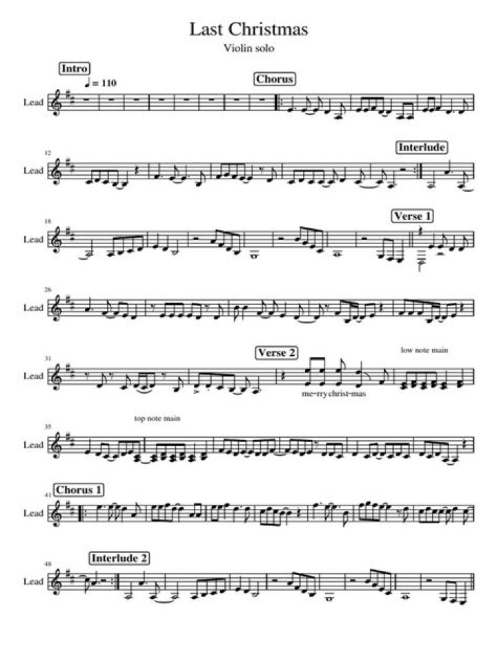 Christmas Violin Sheet Music PDF – Download Free Holiday Sheet Music
