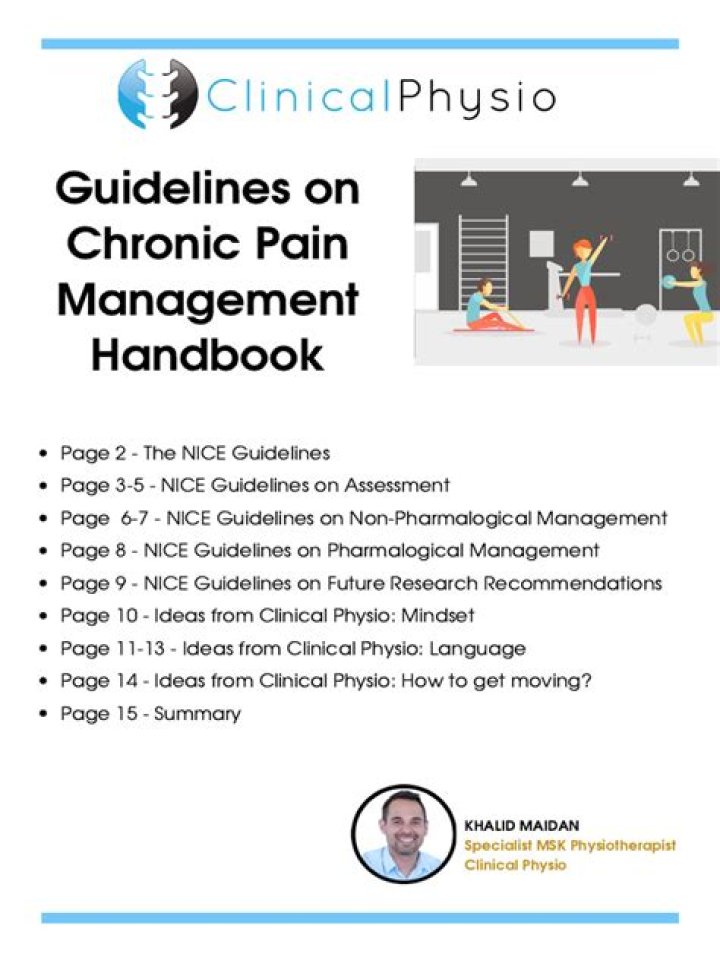 Chronic Pain Management Guidelines PDF: Evidence-Based Care Guide