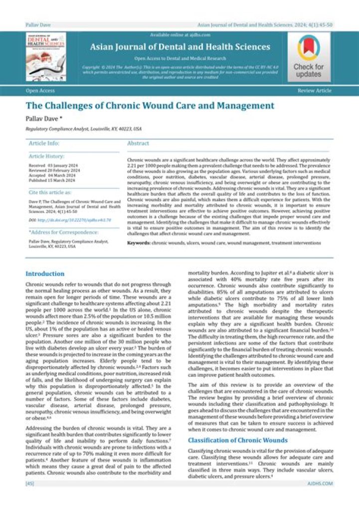 Comprehensive Guide to Chronic Wound Care Management: Industry Insights & Best Practices PDF