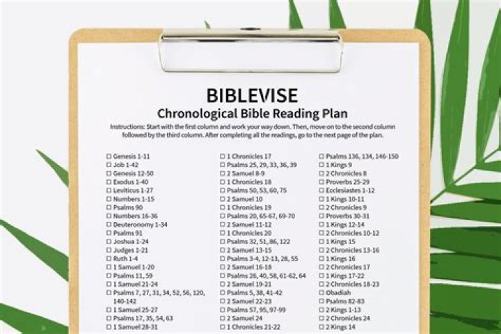 Chronological Bible Reading Plan PDF – Daily Study Guide