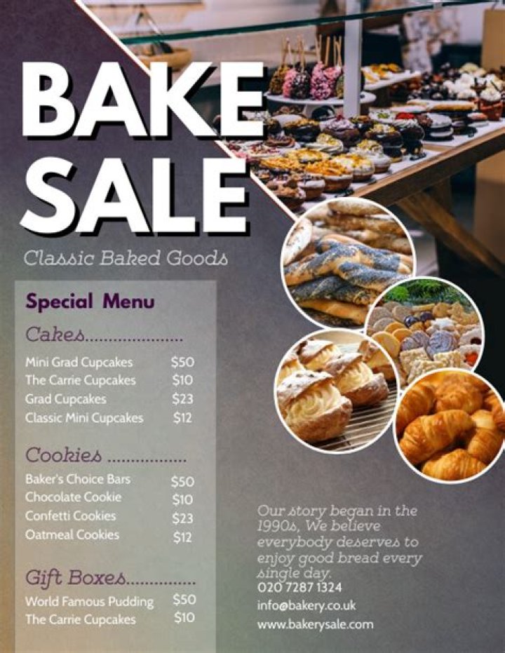 Church Bake Sale Price List PDF – Save Big on Homemade Treats