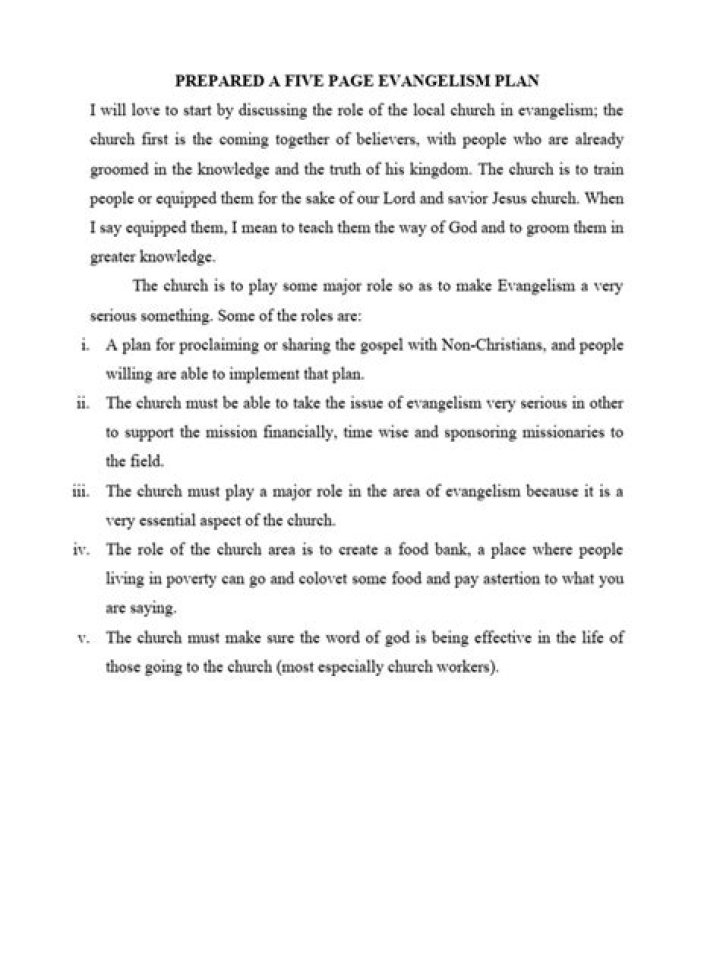 Church Evangelism Plan PDF: Proven Strategies for Outreach Success