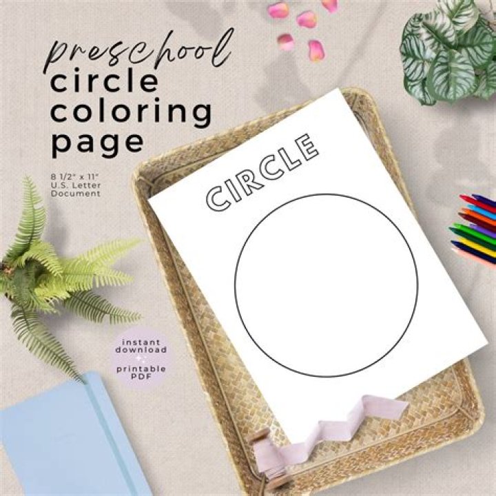Free Printable Circle Coloring Sheet PDF for Kids