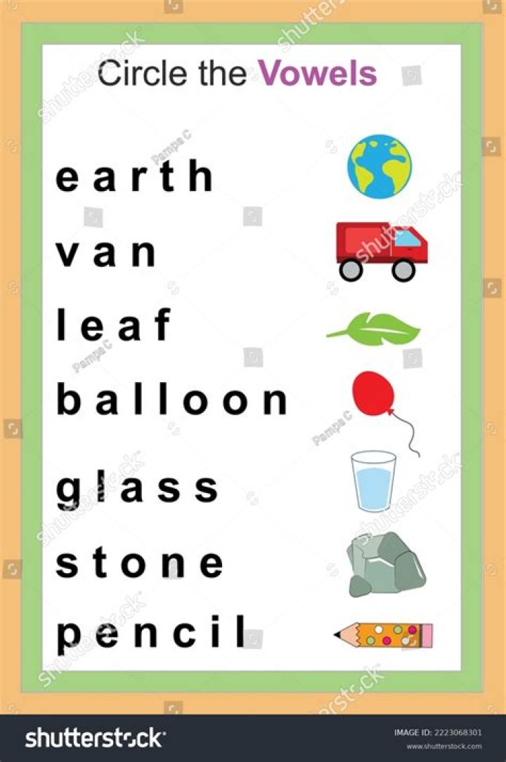 Circle the Vowels Worksheet PDF: Free Printable Vowel Practice for Kids
