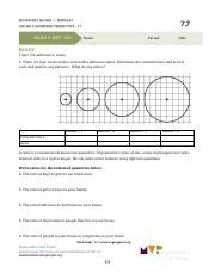 Circles Geometric Perspective 7.1 Answer Key PDF – Study Guide & Solution