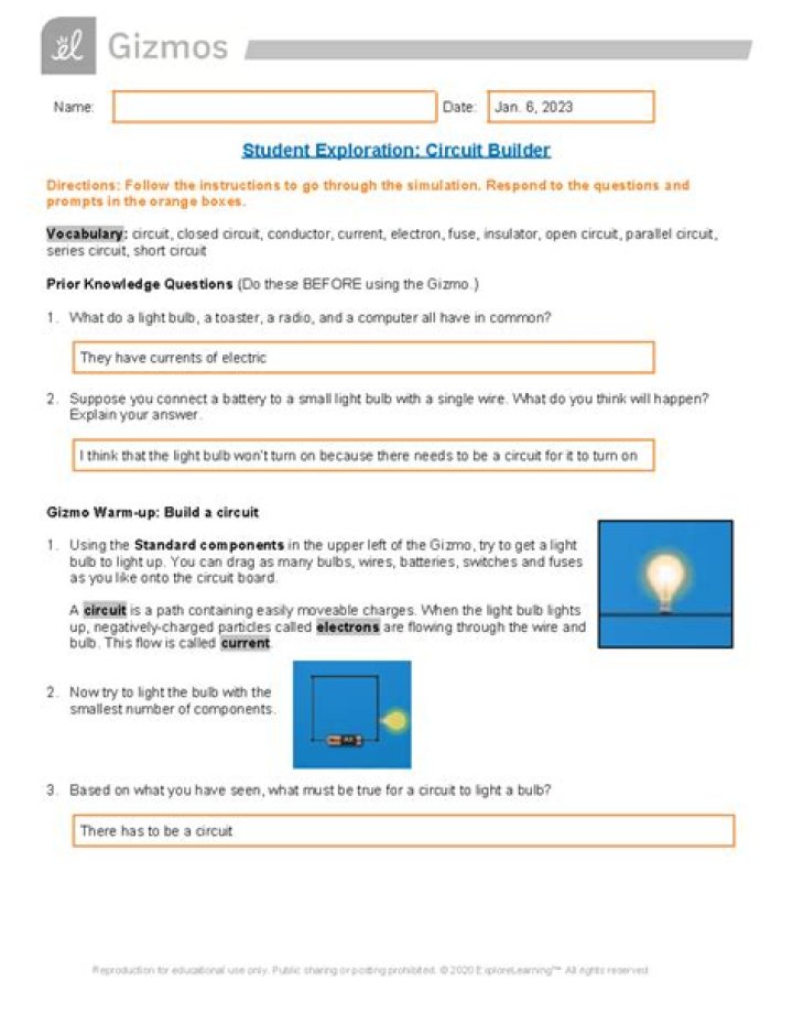 Circuit Builder Gizmo Answer Key PDF – Step-by-Step Solutions