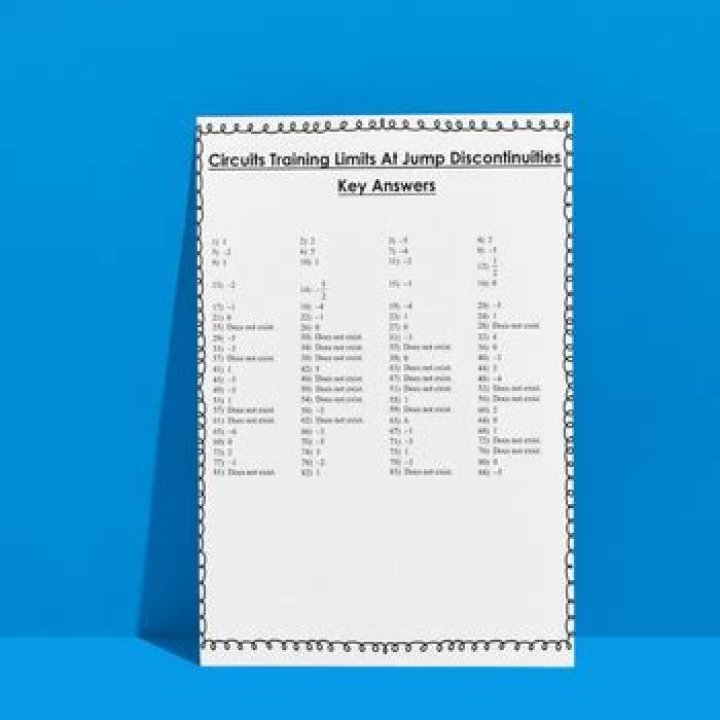 Circuit Training Limits: Expert Answer Key PDF