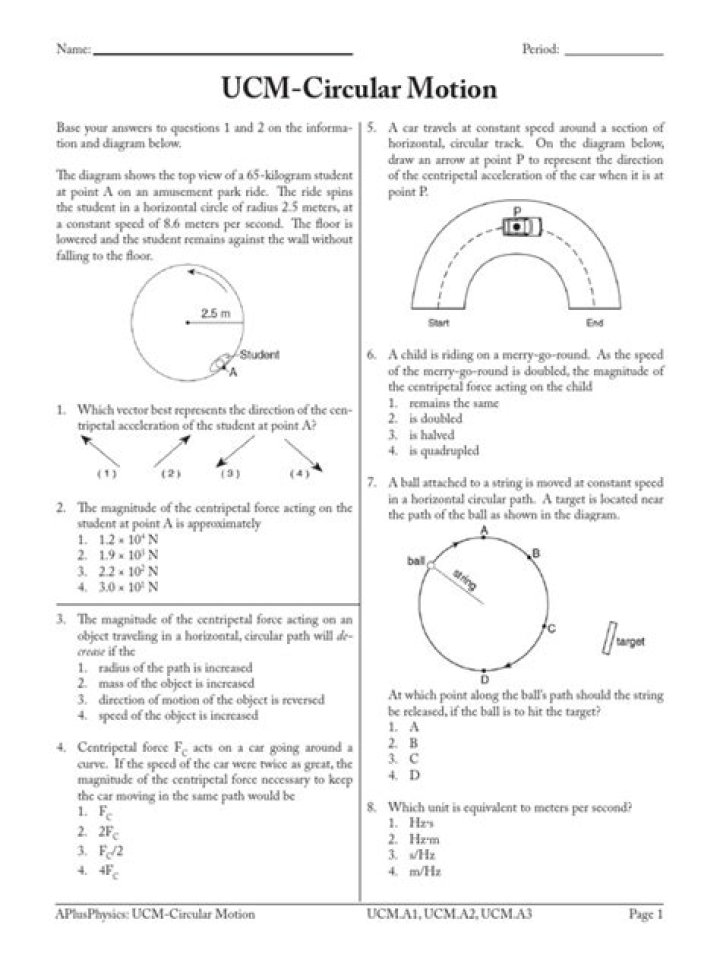 Circular Motion Questions & Answers PDF: Expert Study Guide