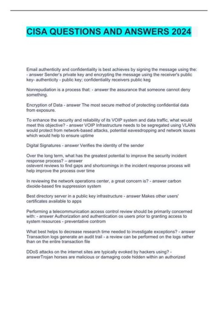 CISA Questions and Answers PDF: Essential Compliance Guide