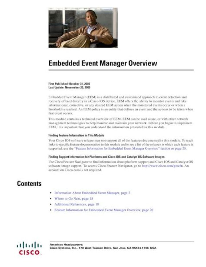 Cisco Embedded Event Manager PDF Guide: Optimize Network Monitoring