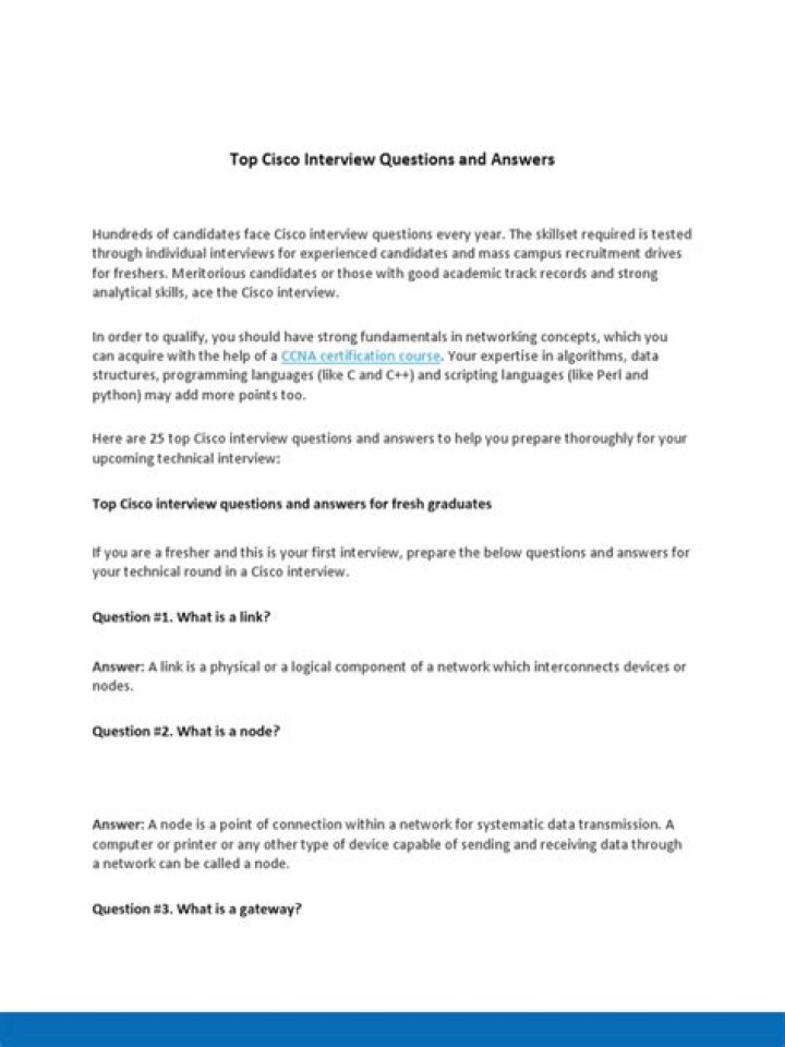 Cisco Interview Questions and Answers PDF: Expert Tips & Full Guide
