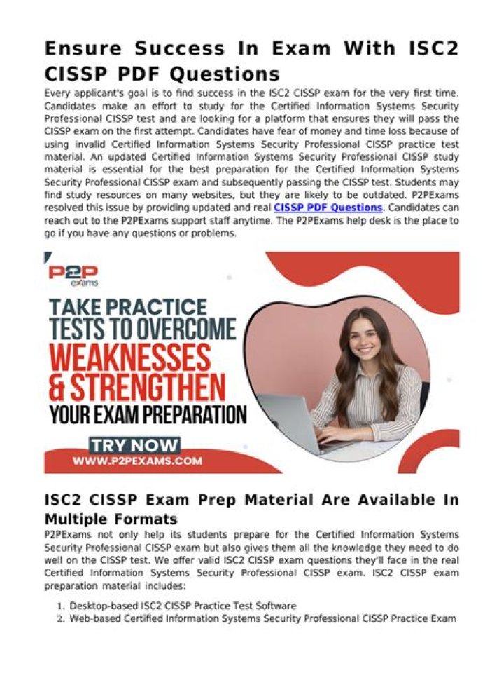 CISSP Exam Questions PDF: Practice Tests & Study Guide