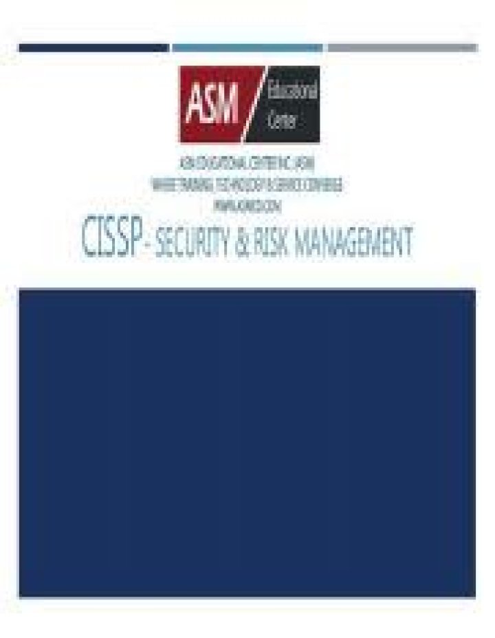 CISSP Security and Risk Management: Essential PDF Guide