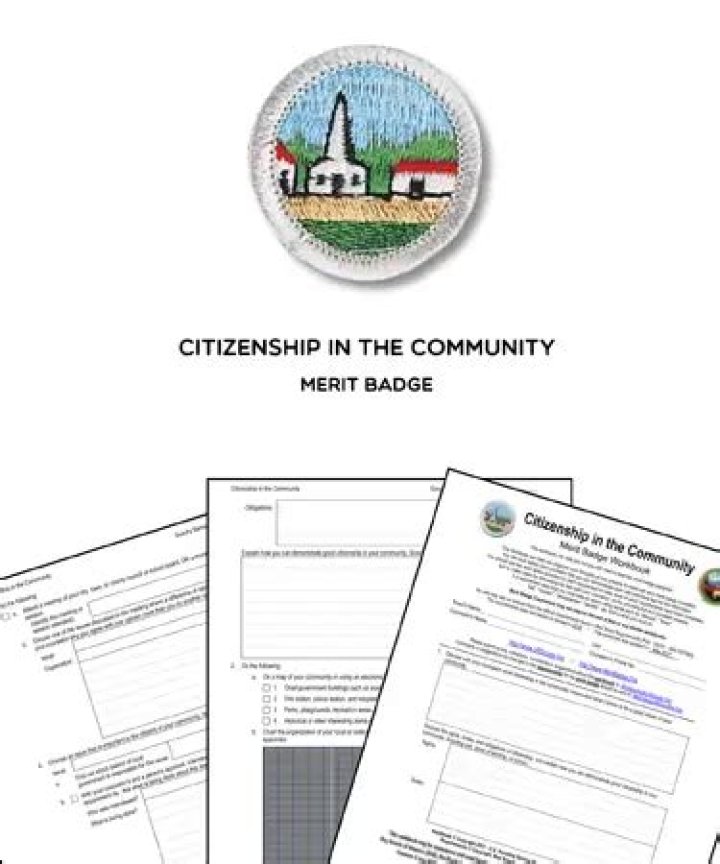 Citizenship in the Community Merit Badge Worksheet PDF – Download Now