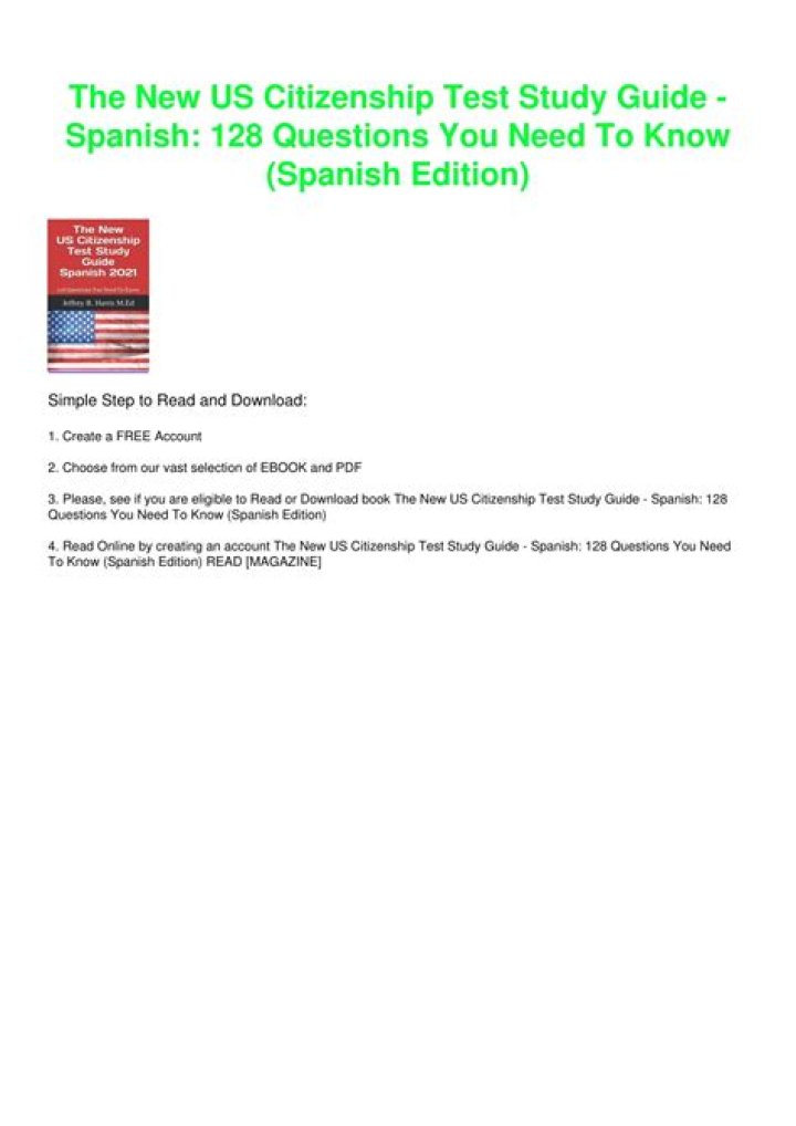 Respuestas a Preguntas de Ciudadanía en Español: PDF Útil