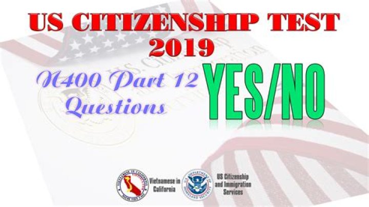 2019 Citizenship Writing Test Sentences PDF Download