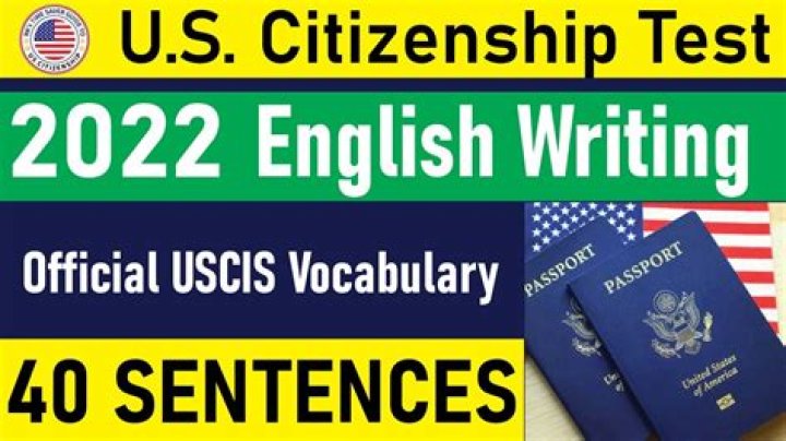 2020 Citizenship Writing Test Sentences PDF – Practice & Sample Questions