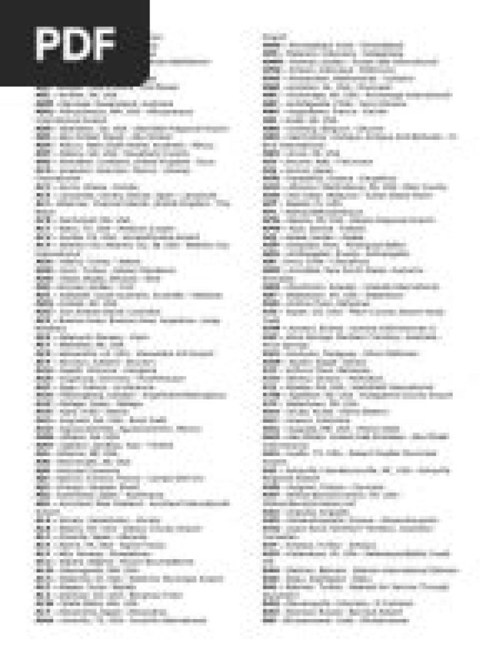 City Codes List PDF – Download Official City Code Files Now