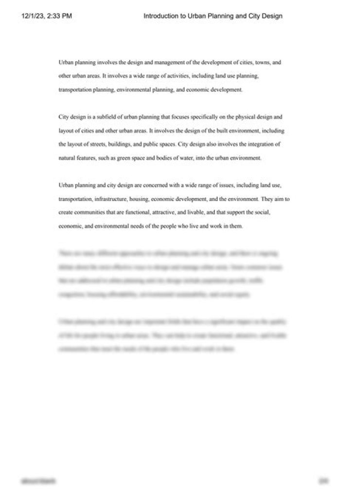 City Planning PDF: Essential Guide for Sustainable Urban Development