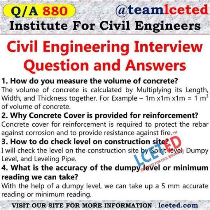 Civil Engineering Interview Questions PDF for Job Success