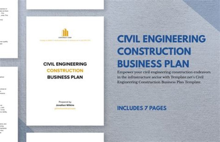 Civil Engineering Business Plan PDF Template for Success