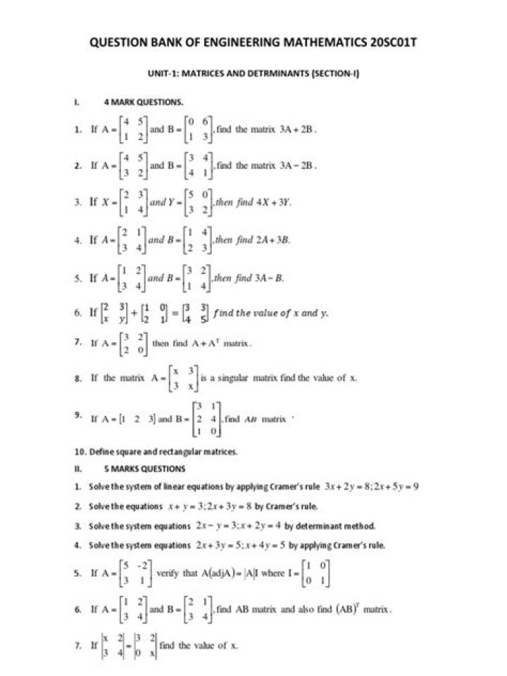 Civil Engineering Mathematics Questions & Answers PDF – Expert Practice