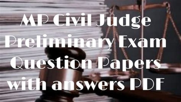 Civil Judge Preliminary Exam Question Papers with Answers PDF