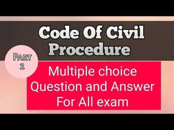 Civil Procedure Multiple Choice Questions & Answers PDF for Exam Prep