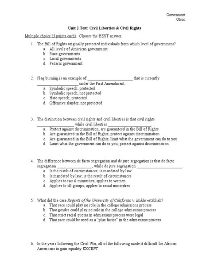 Civil Rights Test PDF: Official Exam Guide & Practice Documents