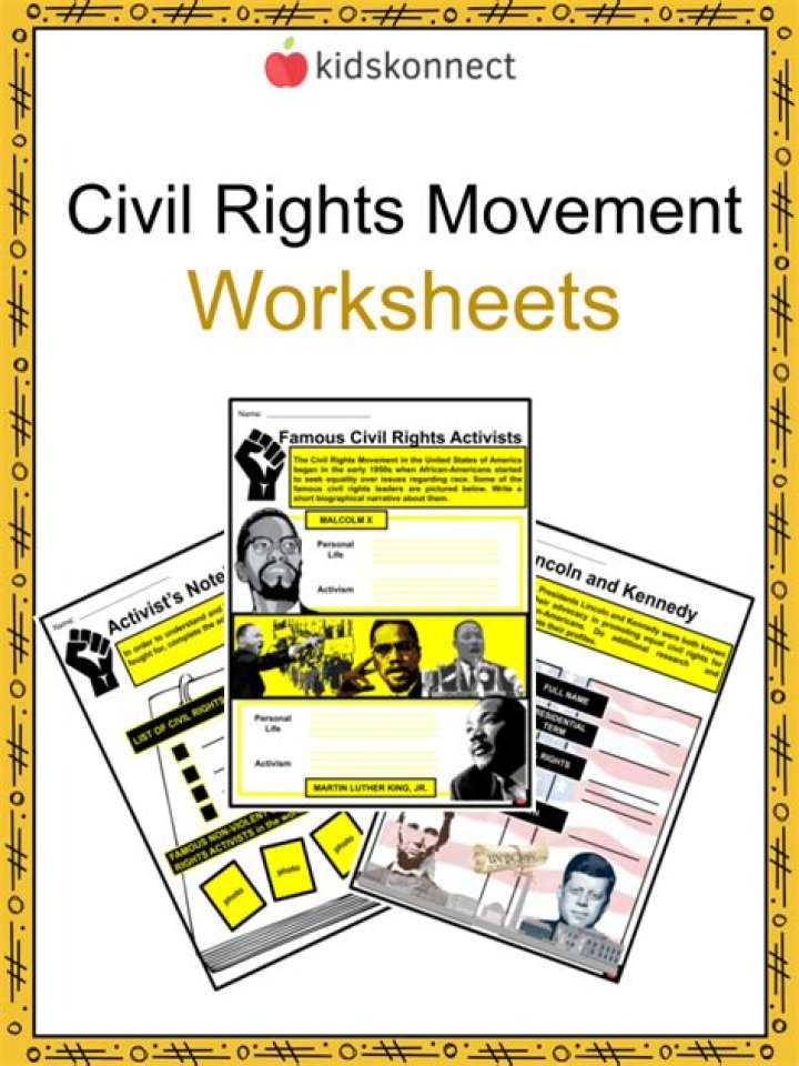 Free Civil Rights Worksheets PDF – Educational Tools for Teaching Equality