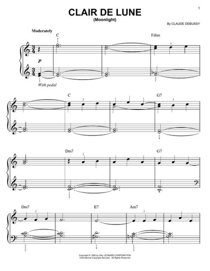 Free Clair de Lune Sheet Music PDF Download – Perfect for Piano