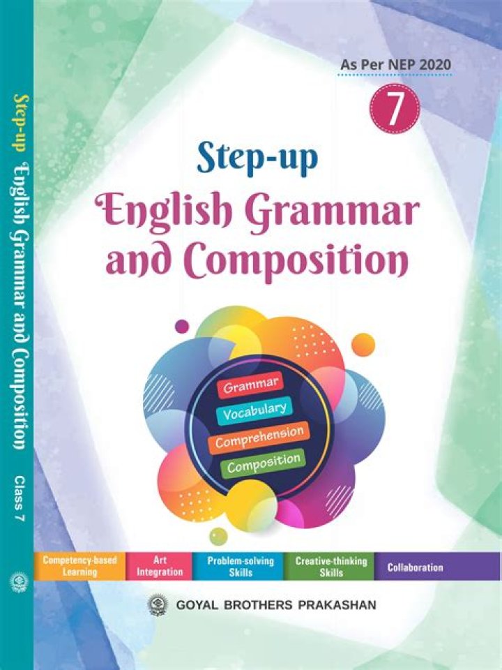 Class 7 English Grammar Book PDF with Answers – Download Now