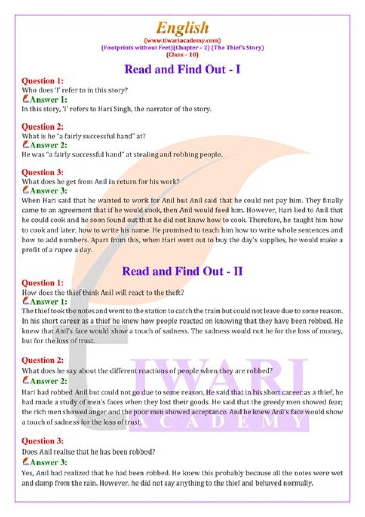 Class 7 English Question & Answer PDF for Exam Prep