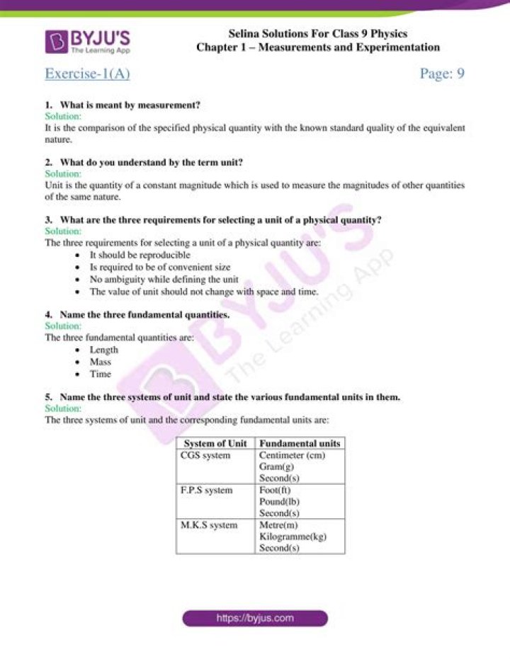 Class 9 Physics Chapter 1 Worksheet PDF - Free Practice Questions