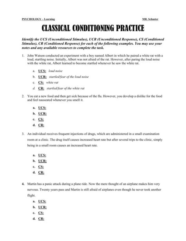 Classical Conditioning Questions and Answers PDF: Expert Study Guide