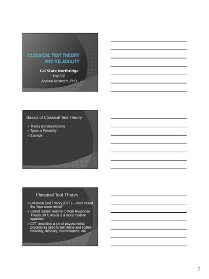 Classical Test Theory Explained: Essential PDF Guide