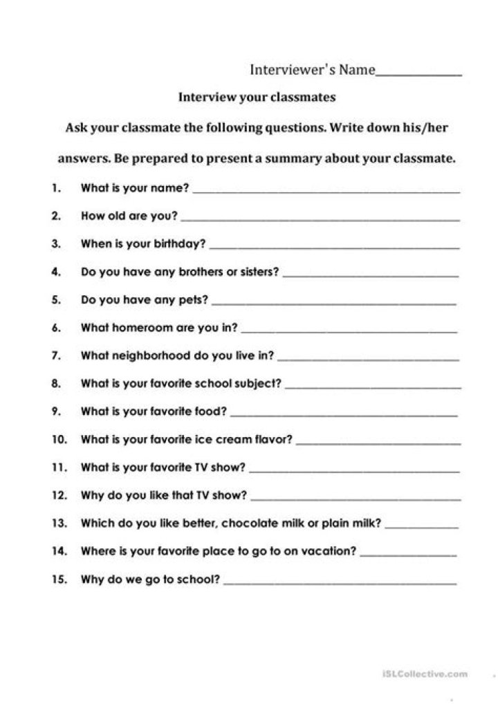 Essential Classmate Interview Questions PDF for Success