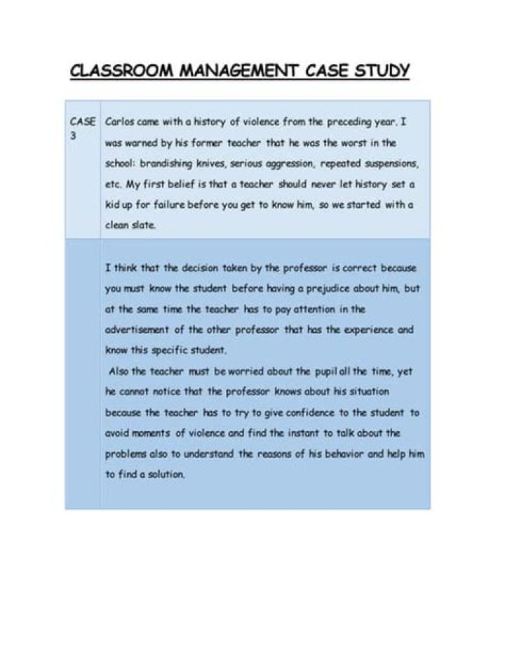 Classroom Management Case Study PDF: Proven Strategies for Effective Teaching