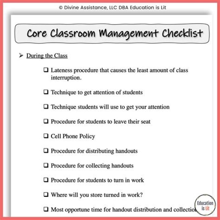 Classroom Management Checklist PDF: Master Positive Discipline & Organization