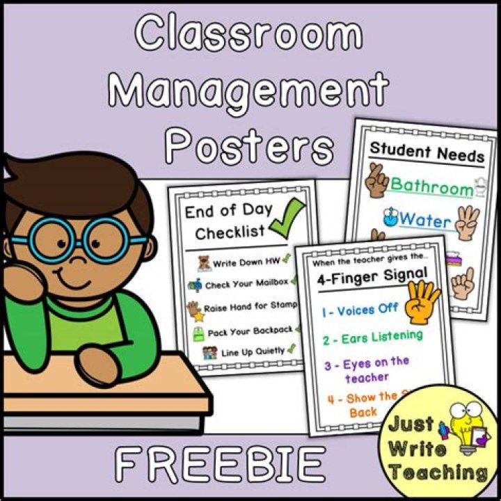 Classroom Management Posters PDF for Teachers – Download Free Printable Files