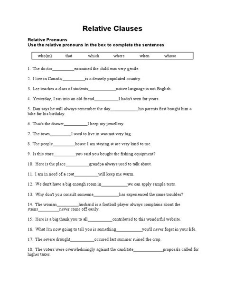 Free Clauses PDF Worksheet for Legal Practice