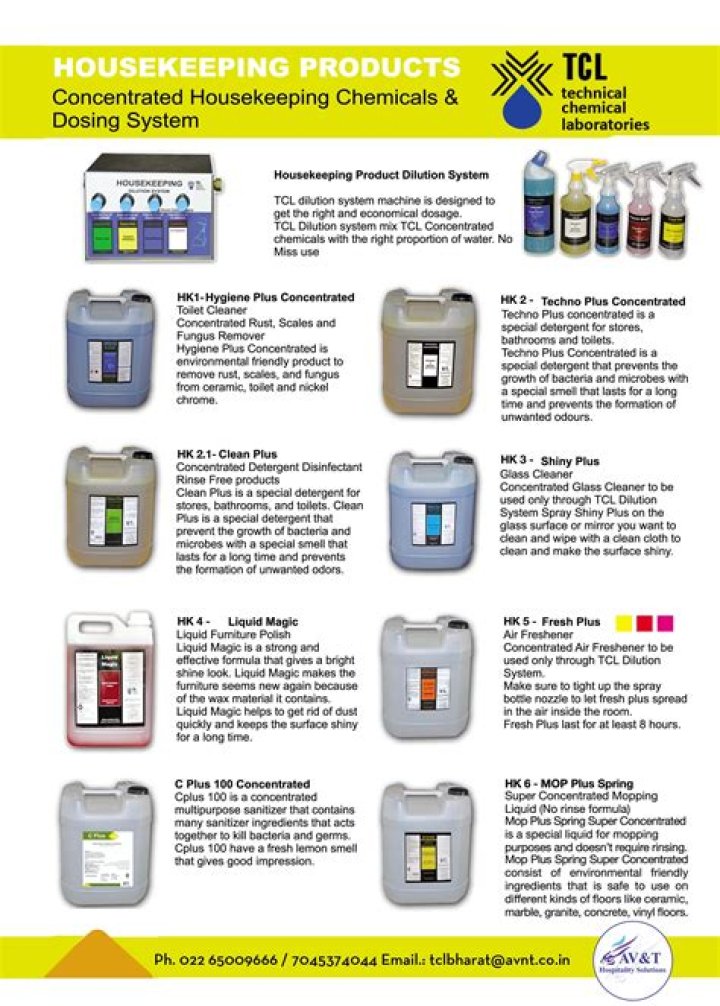 Essential Cleaning Chemicals List PDF – Safe & Effective Cleaning Products