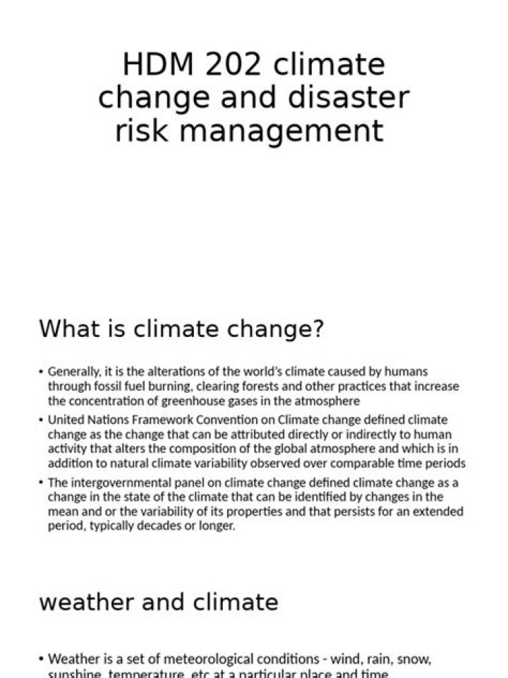 Climate Change and Disaster Risk Management: Essential PDF Guide