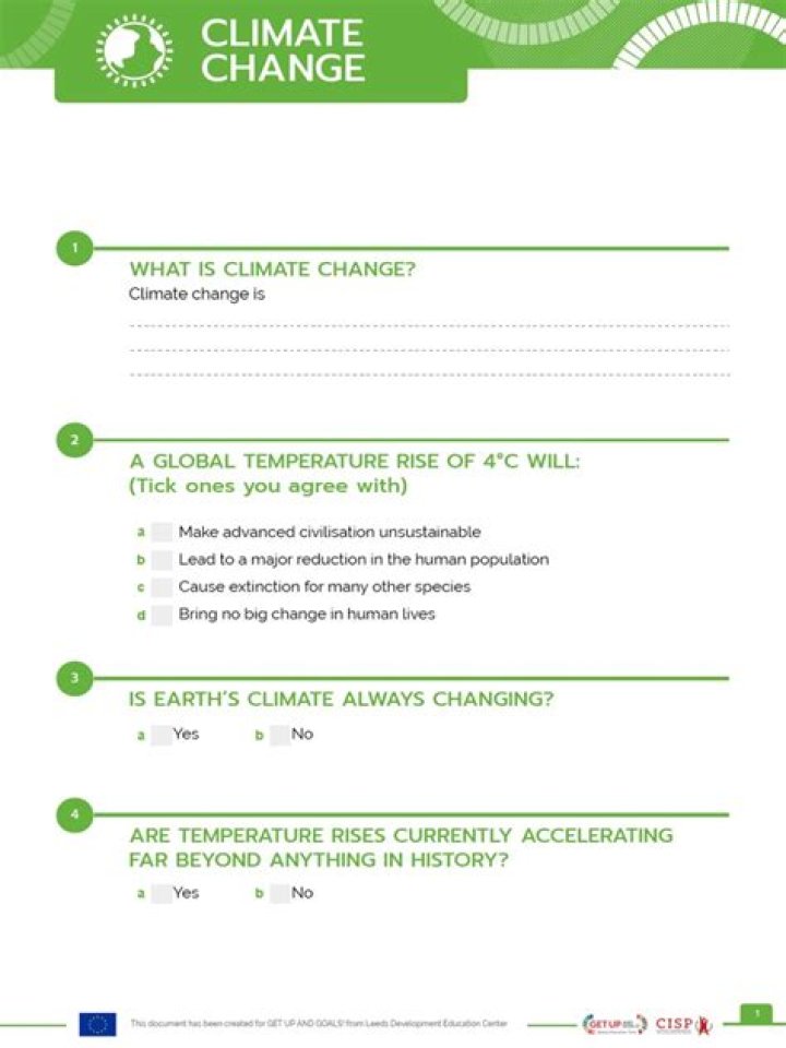 Climate Change Questions and Answers: Expert PDF Guide