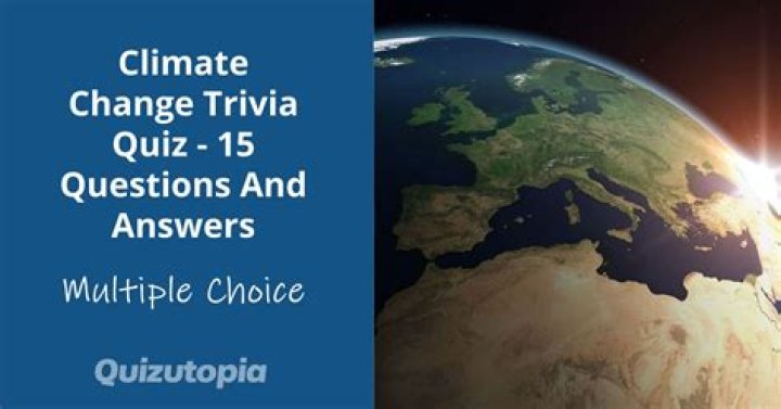 Climate Quiz Questions and Answers PDF: Test Your Knowledge