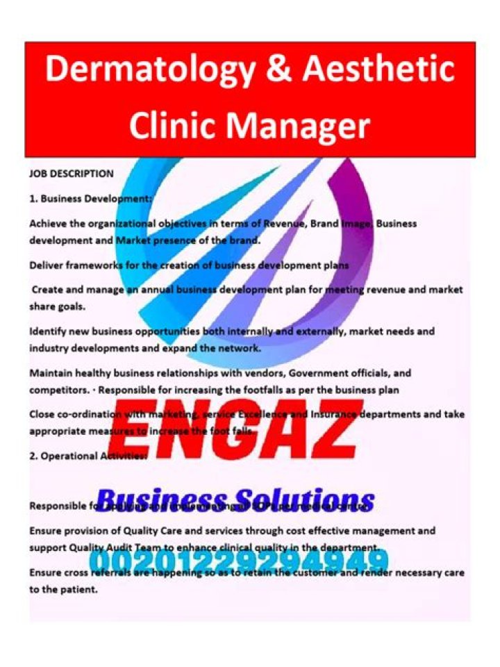 Clinic Manager Job Description PDF: Full Guide & Requirements