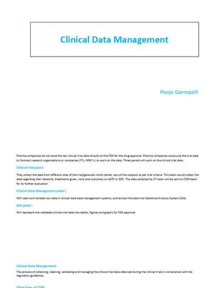 Clinical Data Management Overview PDF: A Comprehensive Guide